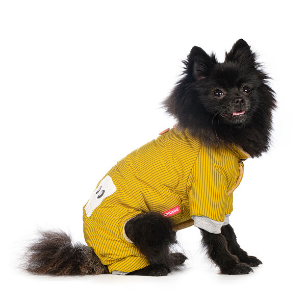 Комбинезон для собак S желтый (унисекс)