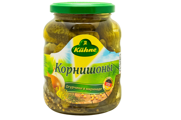 Корнишоны Kuhne в маринаде консервированные