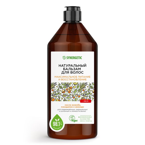 Бальзам Synergetic максимальное питание и восстановление для волос 400 мл
