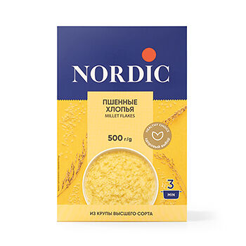 Хлопья Nordic пшенные
