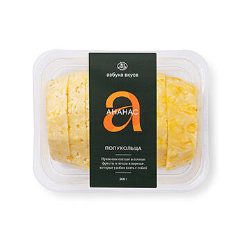 Ананас резаный полукольца 300 г Mosaic Россия