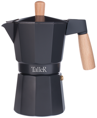 

Кофеварка гейзерная TALLER Paula 300мл, литой алюминий