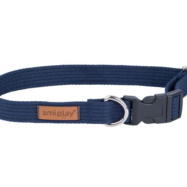 Cotton Ошейник для собак крупных пород регулируемый синий L 40-60x2,5 см