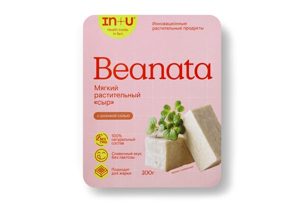 Сыр мягкий растительный Beanata с розовой солью