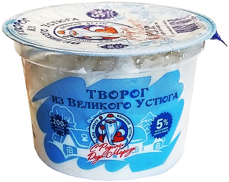 

Творог МЗ УСТЮГМОЛОКО Из Великого Устюга 5%, без змж