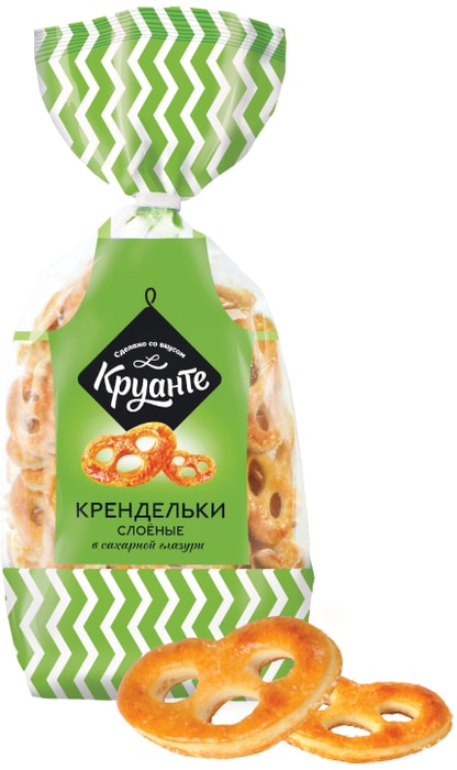 

Крендельки слоеные Круанте в сахарной глазури 350 г