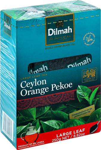 

Чай Dilmah Orange Pekoe Цейлонский, черный крупный листовой 250 г