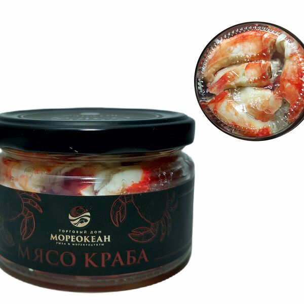 Мясо краба камчатского (колено) в солевой заливке