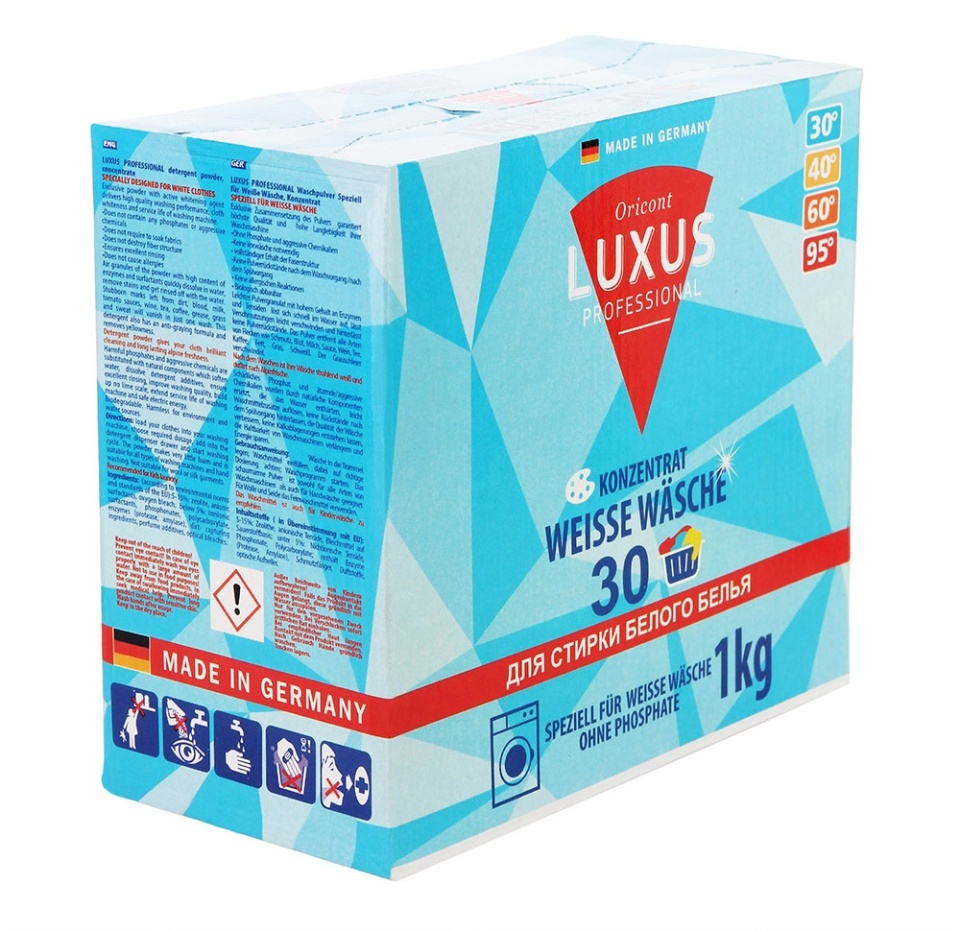 

Стиральный порошок Luxus Professional для белого белья Универсальный концентрат 1000 г