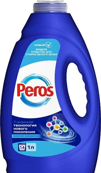 Средство для стирки Peros для белого белья и одежды 1л