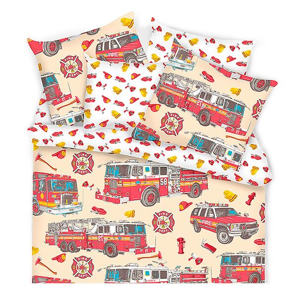 Комплект постельного белья Mona Lisa Kids Пожарные, 1.5-сп, нав. 50х70 см, бязь