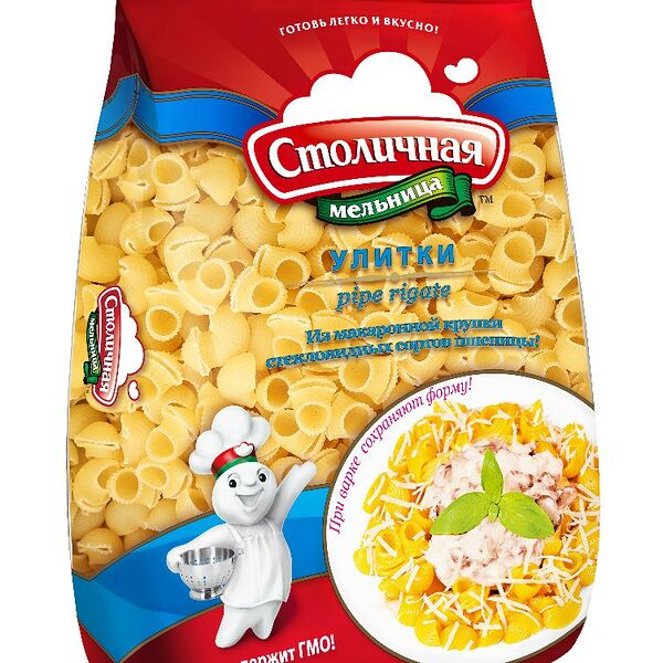 Макаронные изделия Улитки грБ сорт крупка 0,8кг