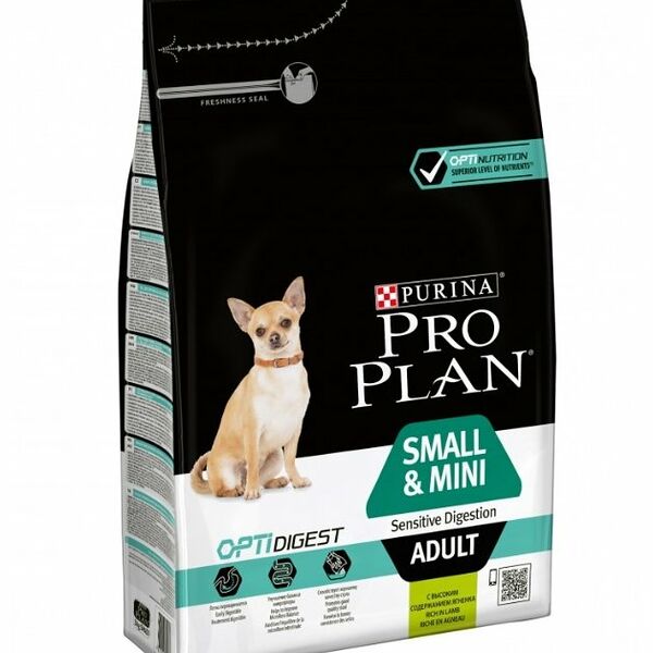 Корм для собак Purina Pro Plan Optidigest ягненок с рисом (для мелких пород)