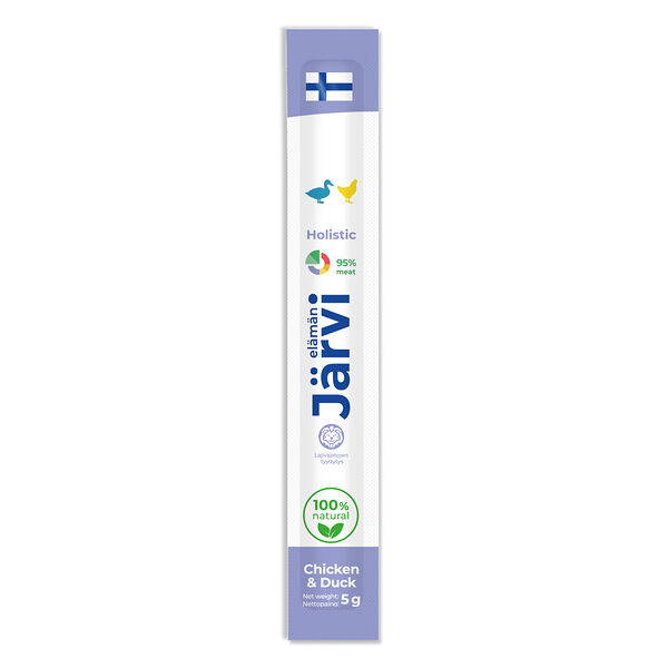 Jarvi мясные колбаски для котят и кошек с цыпленком и уткой 1 шт.