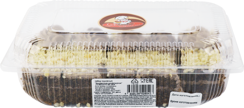 

Пирожное ДОМАШНЯЯ КОНДИТЕРСКАЯ Бисквитное-шоколадное, 350г