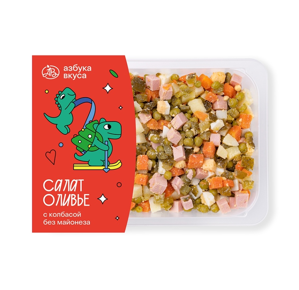 

Салат Оливье с колбасой без майонеза «Уже готово» 700 г