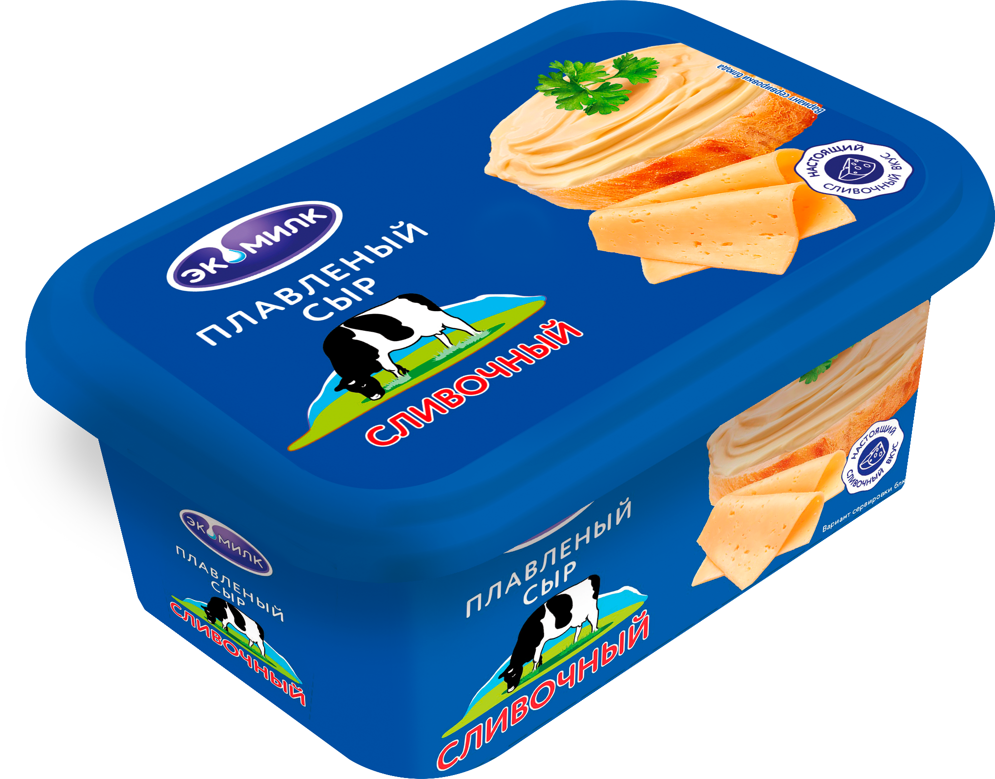 

Сыр плавленый Экомилк сливочный 55%