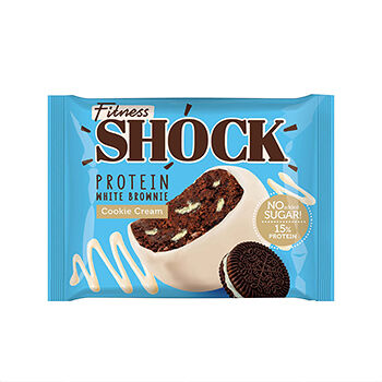 Печенье глазированное FitnesSHOCK Брауни с ароматом Печенья