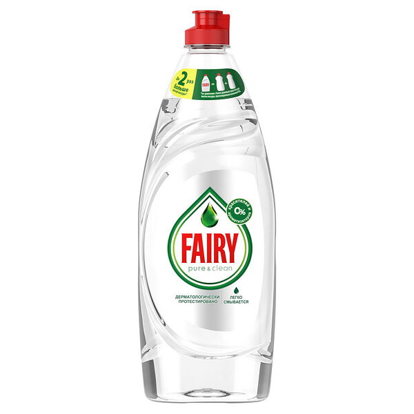 FAIRY Средство для мытья посуды Pure & Clean 650мл