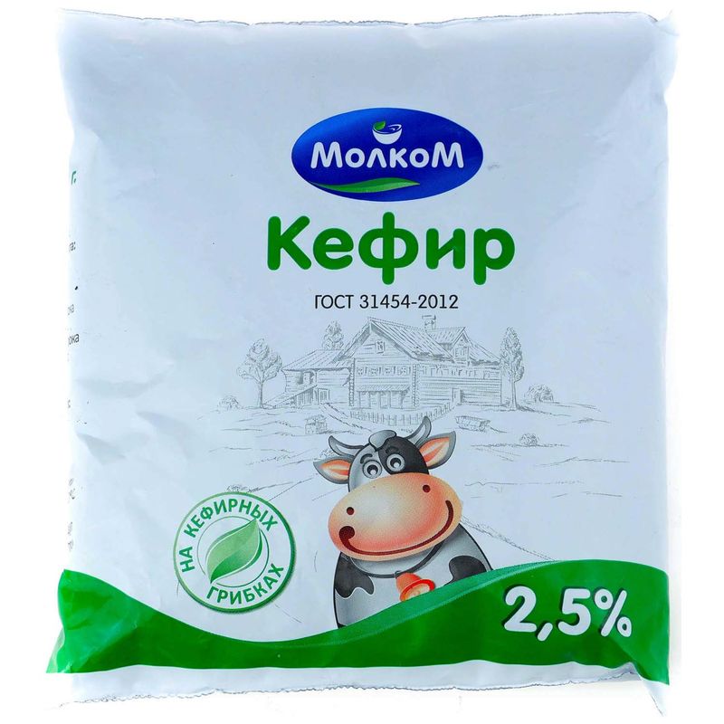 

Кефир Молком 2.5%, БЗМЖ 500 мл