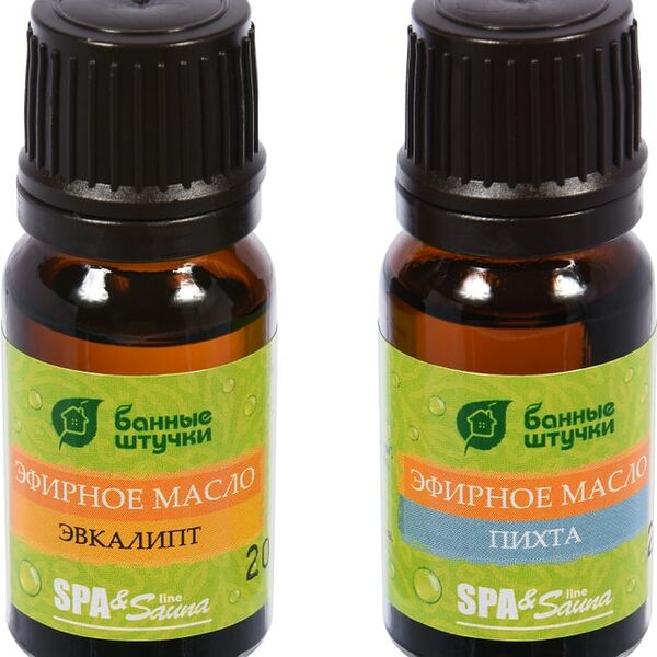 Набор эфирных масел Банные Штучки Эвкалипт и Пихта 10мл*2шт