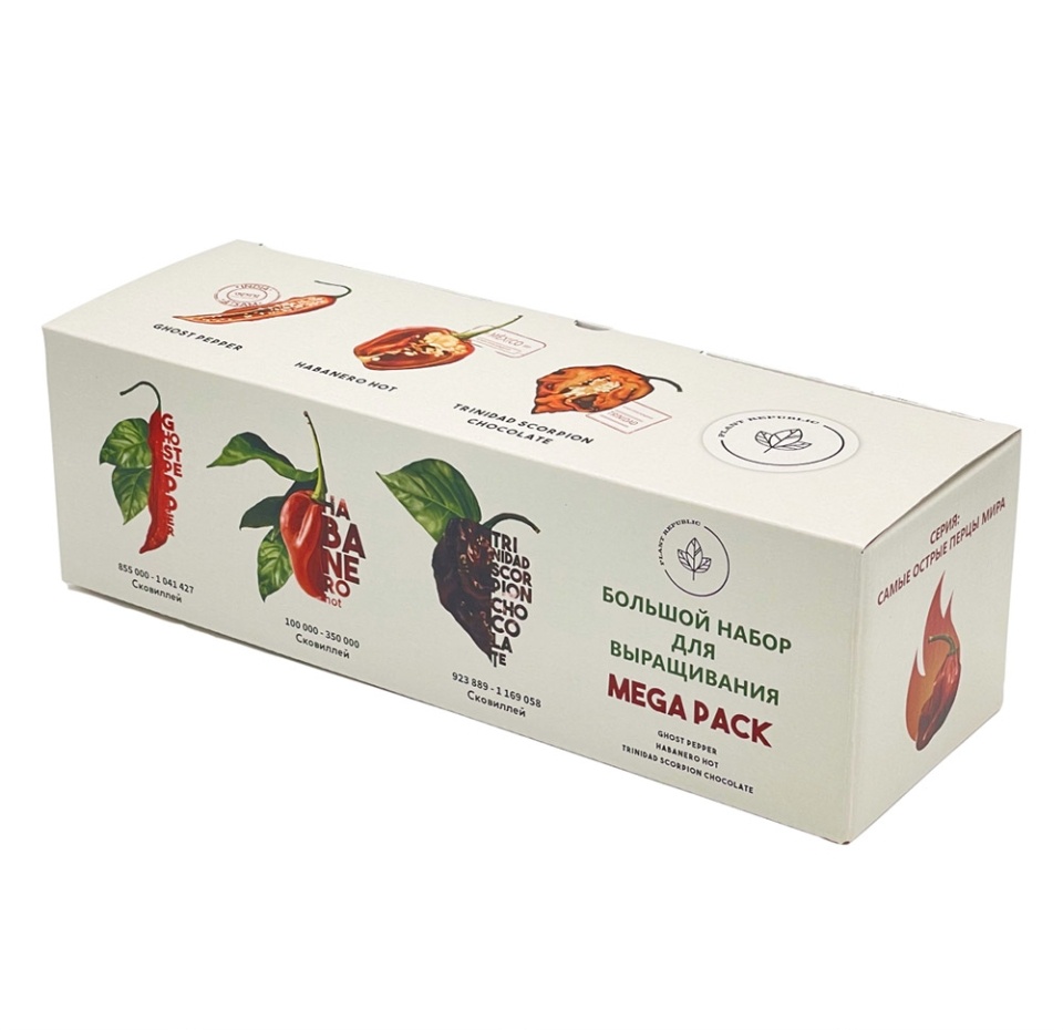 

Набор для выращивания растений Plant Republic Три острых перца, Россия