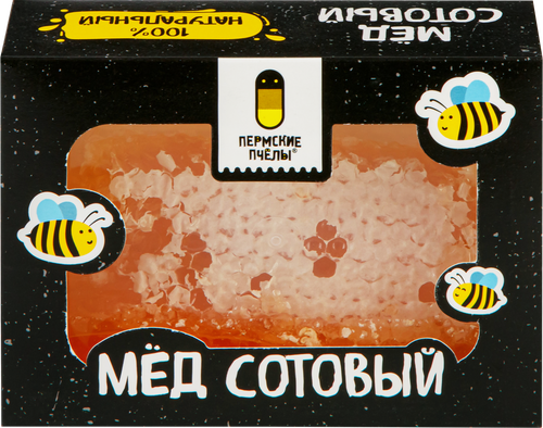 

Мед сотовый Пермские пчелы 180 г