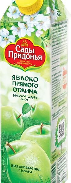 Сок Сады Придонья Яблоко прямого отжима 1л