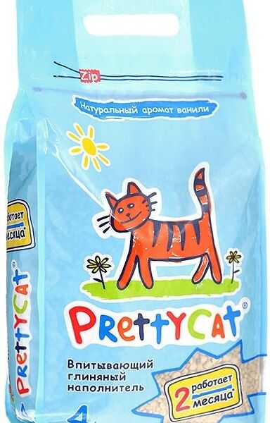 PrettyCat Aroma Fruit наполнитель минеральный впитывающий 4 кг.