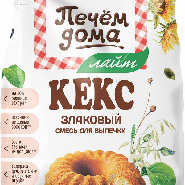 Кекс Печем дома злаковый