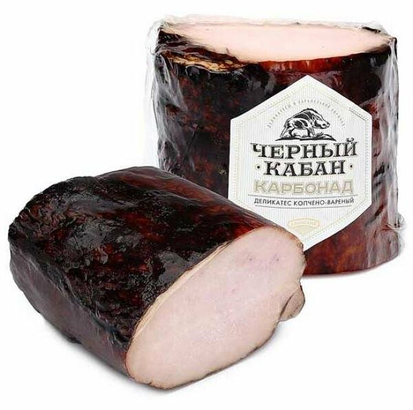 Карбонад варено-копченый Черный кабан ТМ Клинский