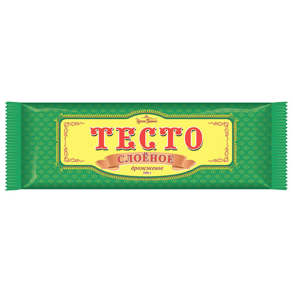 Тесто слоеное дрожжевое 500г царское подворье