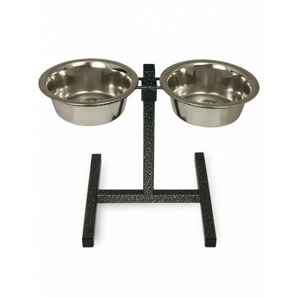 Triol Стойка металлическая с двумя мисками в комплекте 2*0,8 л