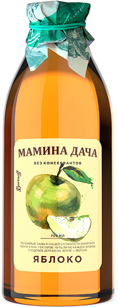 

Сок Мамина дача яблочный осветленный