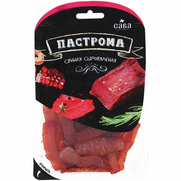 Пастрома Сава из свинины сыровяленая нарезка