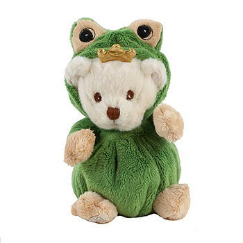 Игрушка мягкая Bukowski Медведь Ziggy Fantasy в костюме Лягушки 15см, цвет зеленый, Швеция