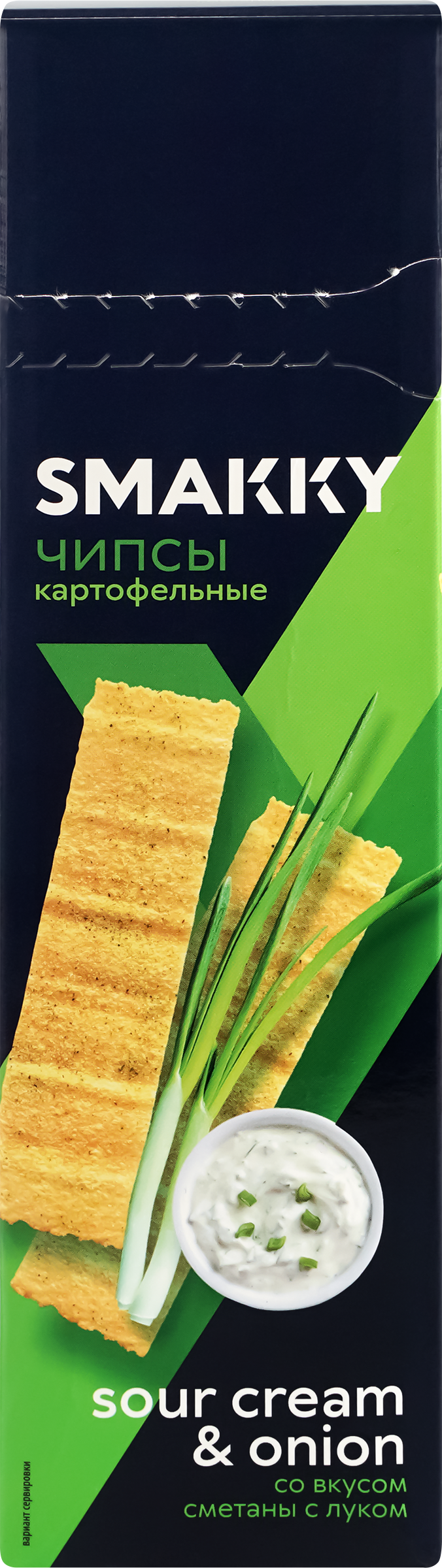 

Чипсы картофельные Smakky со вкусом сметаны с луком, 100 г