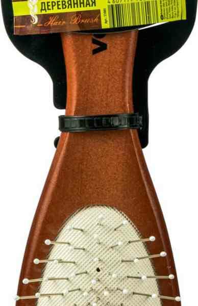 Расческа массажная Vortex 51005 Овал деревянная, 22,5 см