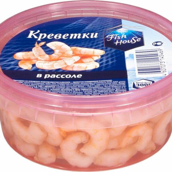 Креветки Fish House в рассоле 300 г