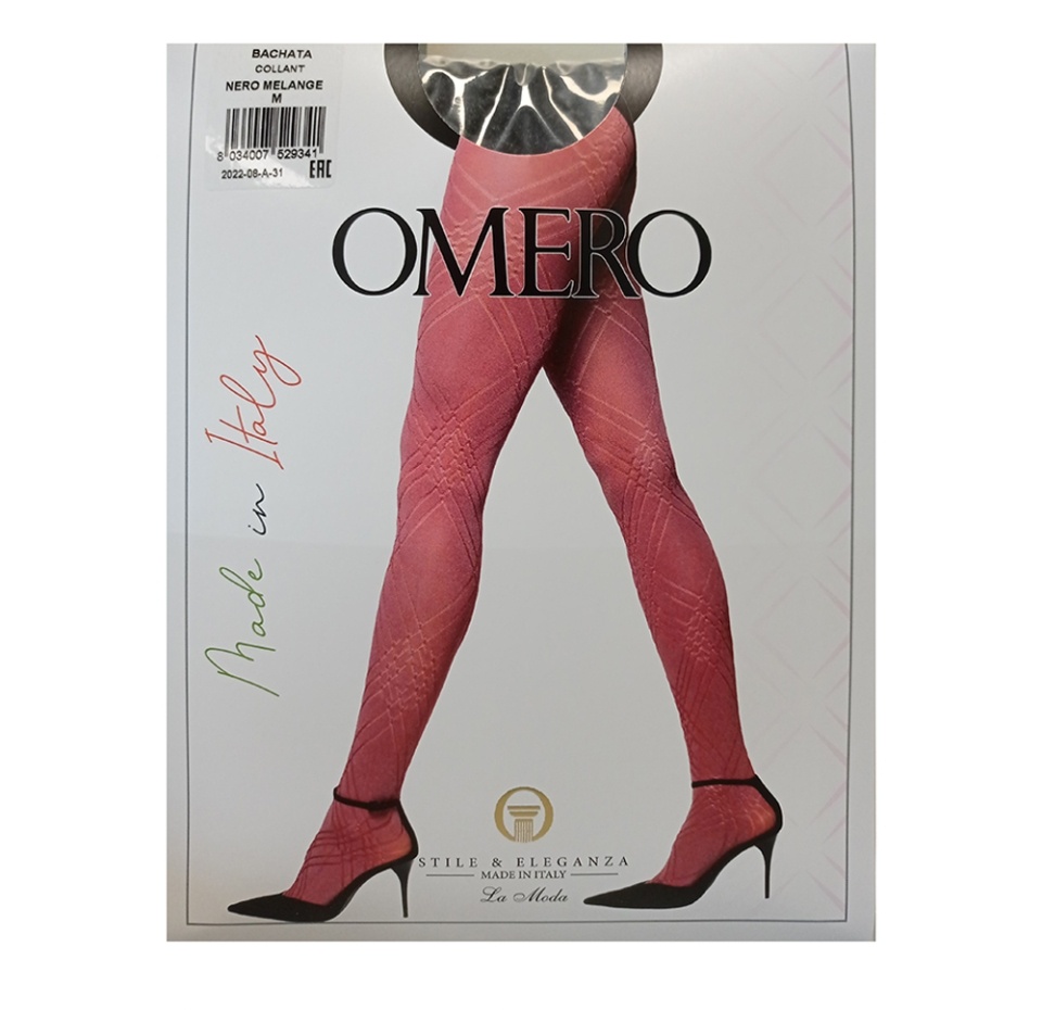 

Колготки Omero Bachata цвет Nero, 100 DEN, размер M, Италия