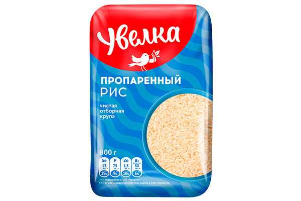 Рис Увелка длиннозерный пропаренный