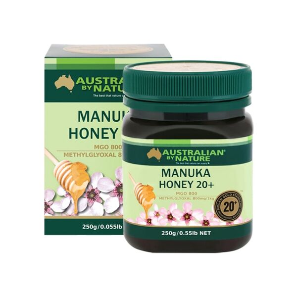 Мёд манука 20+ (MGO 800+), Australian By Nature, 250 г, Австралия