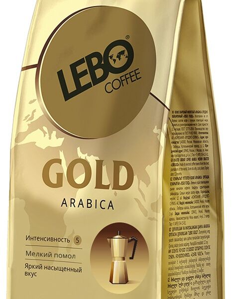 Кофе молотый Lebo Gold Арабика для моки