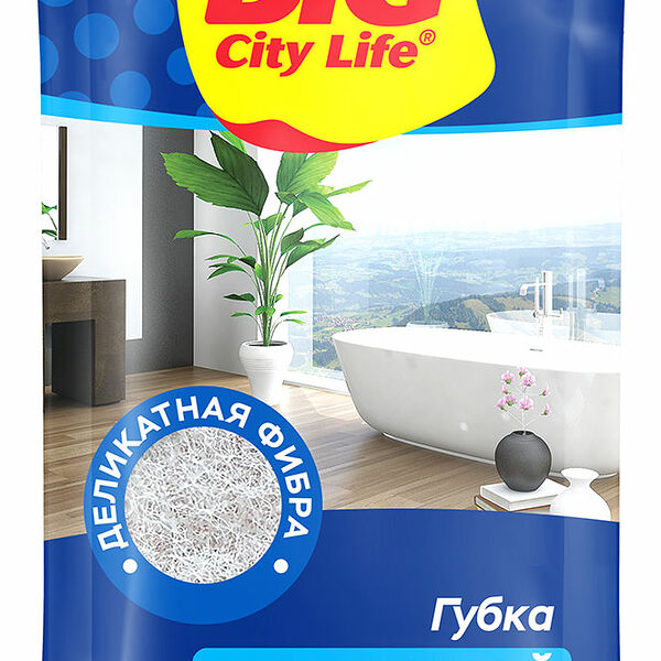 Губка для ванной Big City Life профилированная
