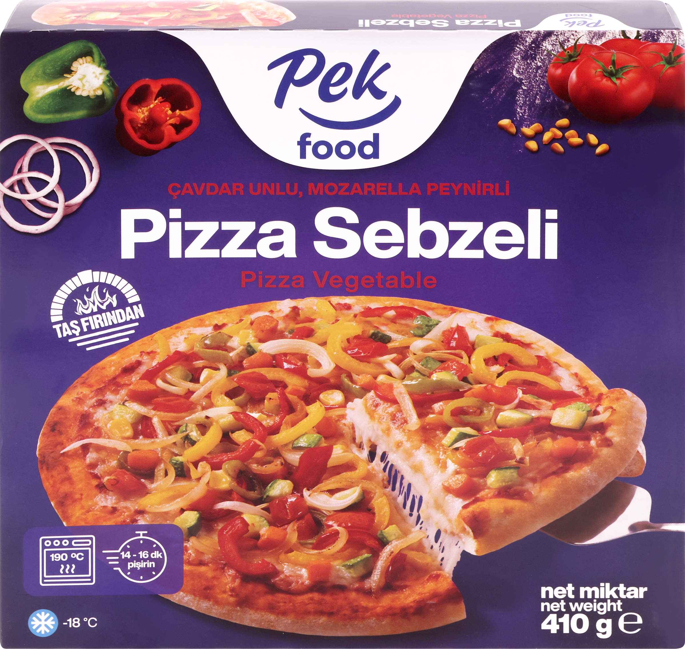 

Пицца Pek Food Овощная, 430 г