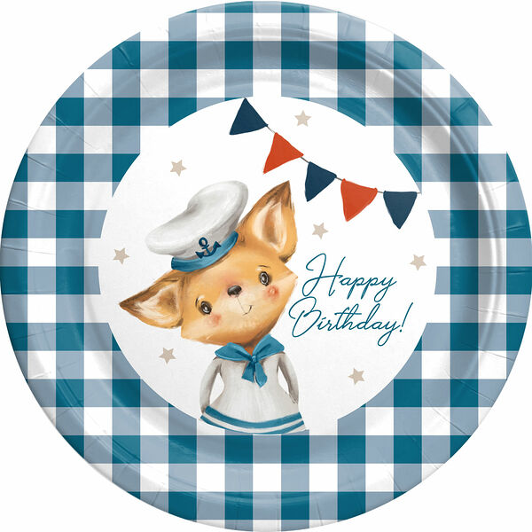 Тарелки картонные Пакетико Boys 18 см 6 шт