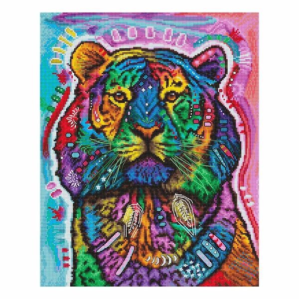 L8003 Набор для вышивания LetiStitch 'Любопытный тигр' 32*25см