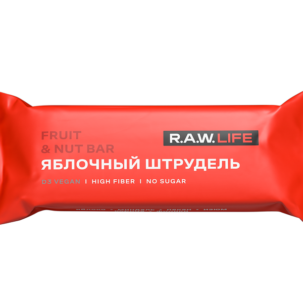 Батончик R.A.W. Life орехово-фруктовый Яблочный штрудель