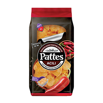 

Чипсы Pattes картофельные с красным перцем, 100г
