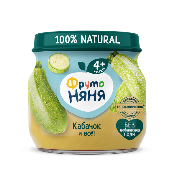 Пюре кабачок 80г ДП ФрутоНяня